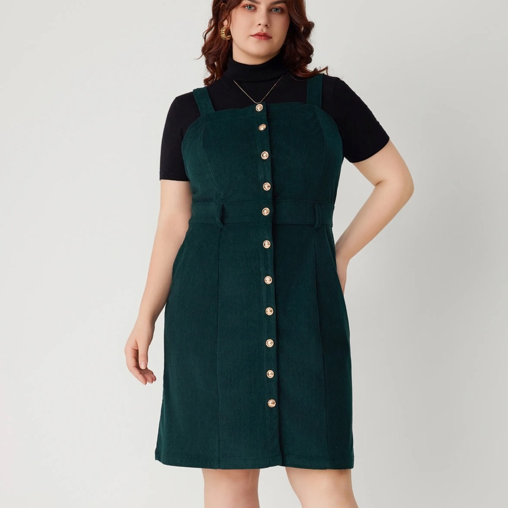 Cider Green Corduroy Dress